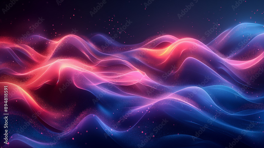 Vector illustration of an abstract background built with geometric shapes that resemble liquid and fluid movement.