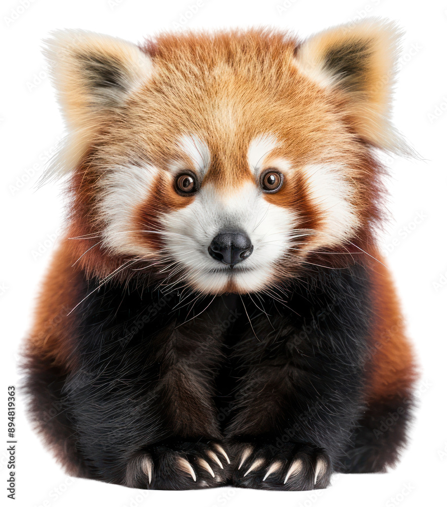 Obraz premium PNG Adorable red panda close-up