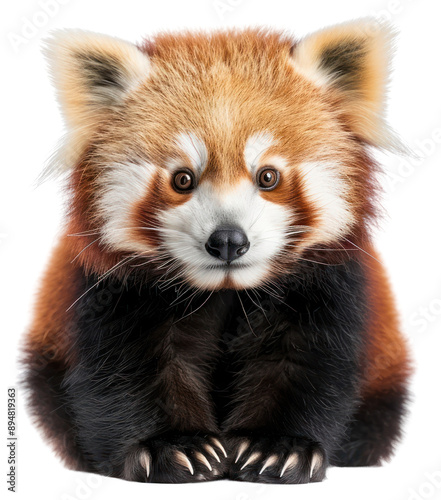 PNG Adorable red panda close-up