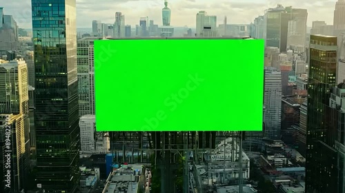 city display green screen