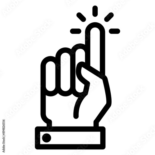 Idea icon in thin line style. Vector illustration graphic design