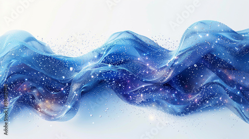An abstract wave in vibrant...