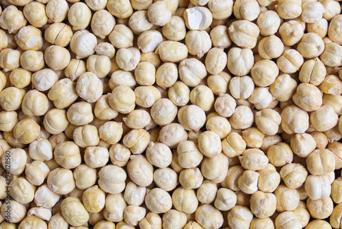 Texture of chickpeas full background