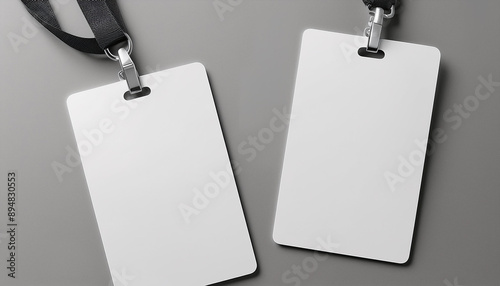 plain white ID card template