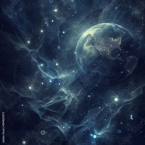 Space black holes explosion on a neutral background