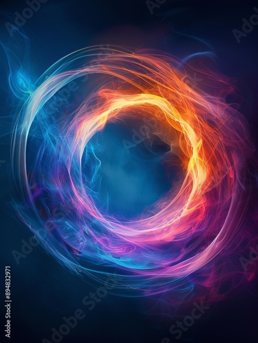 abstract round bright background. round mystical image with a bright colored background. copy space