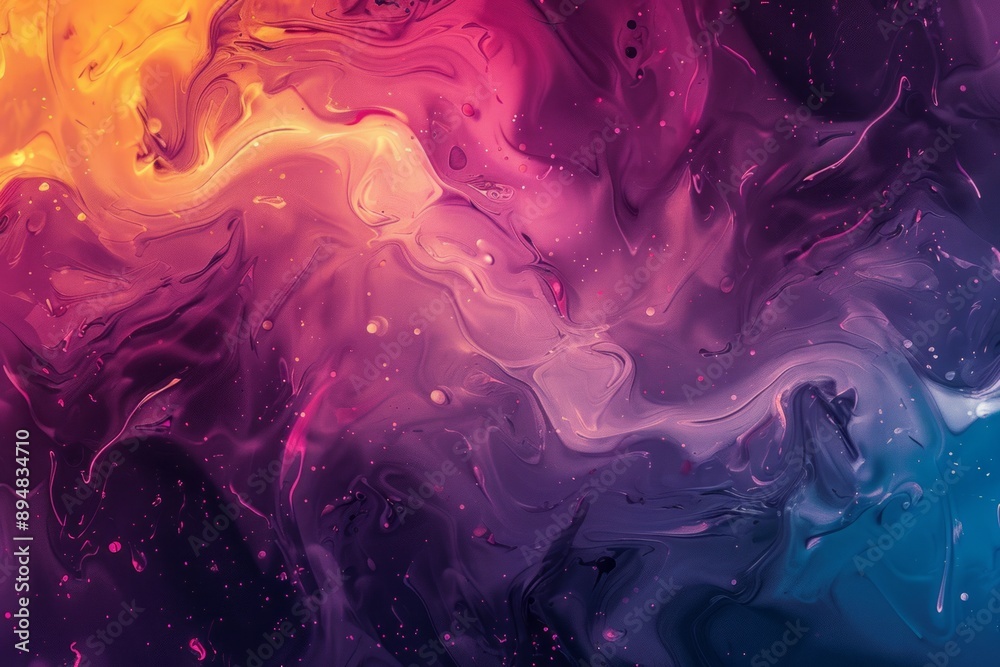 Fototapeta premium Minimalist colorful liquid gradient background
