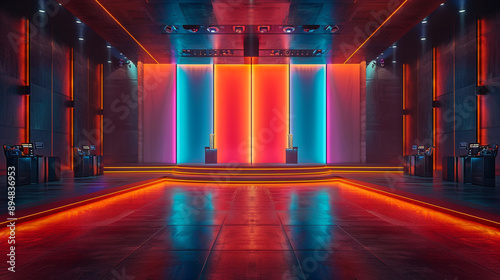Digital corridor with vibra...