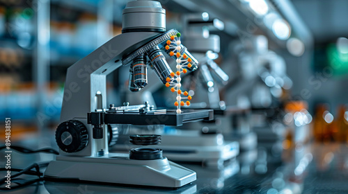 Close-up of a laboratory mi...