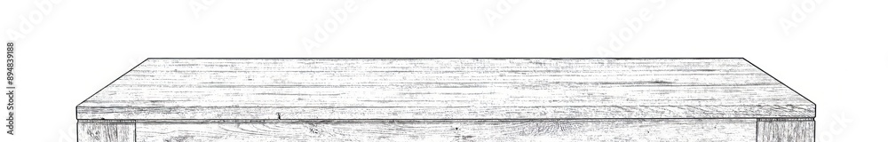 Obraz premium Table top pencil hand drawn illustration