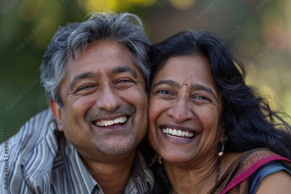 Portrait of a smiling indian couple in their 30s laughing Portrait of a smiling indian couple in their 30s laughing