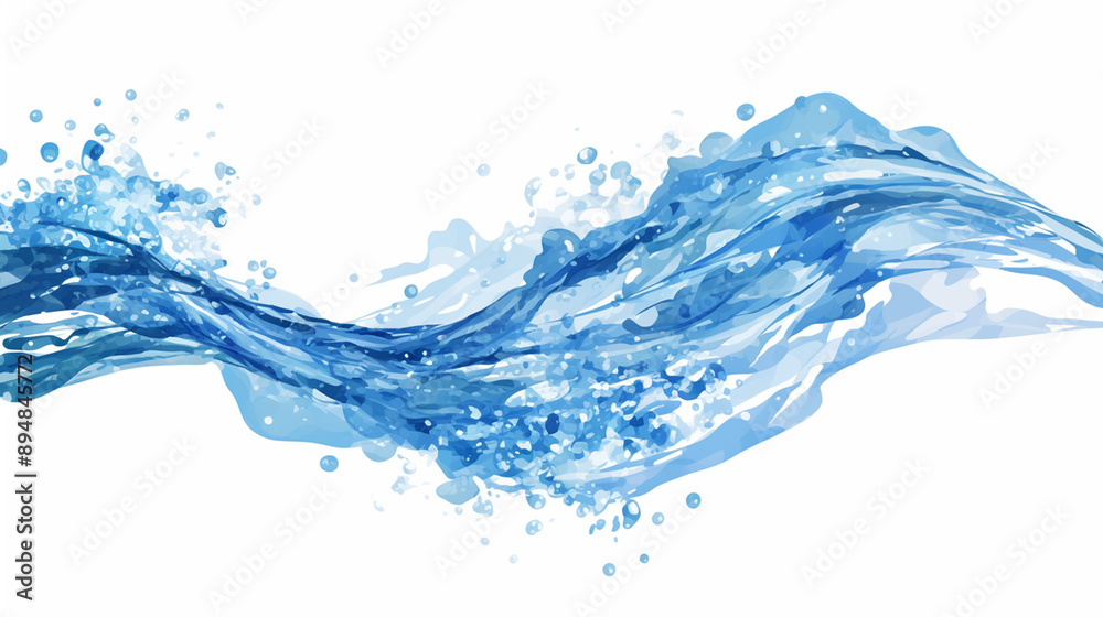 Water splash with dynamic motion. Water splash with dynamic motion.