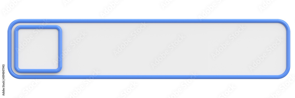 Profile tab. Social media profile. 3D illustration. Profile tab. Social media profile. 3D illustration.