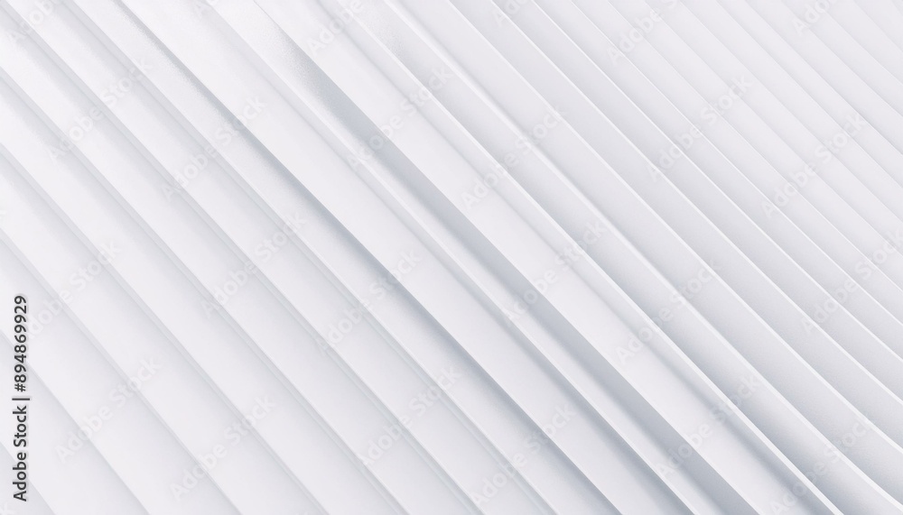 Obraz premium White stripe pattern futuristic background. 3d render illustration