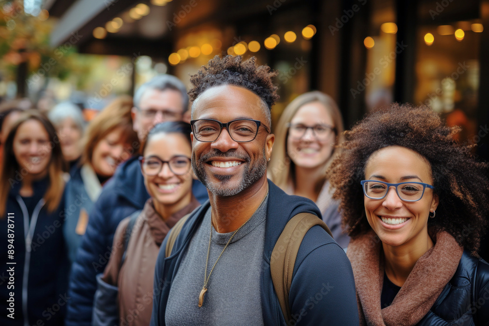 Group of diverse smiling modern casual satisfied young people together Group of diverse smiling modern casual satisfied young people together
