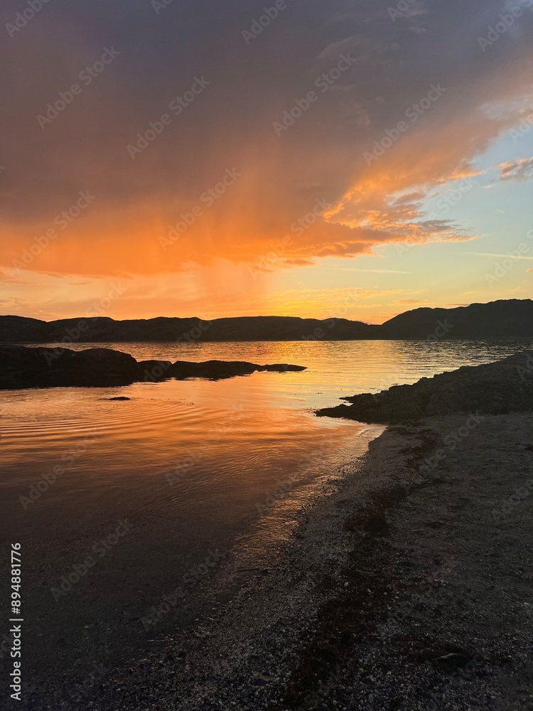 Fototapeta premium sunset on the beach
