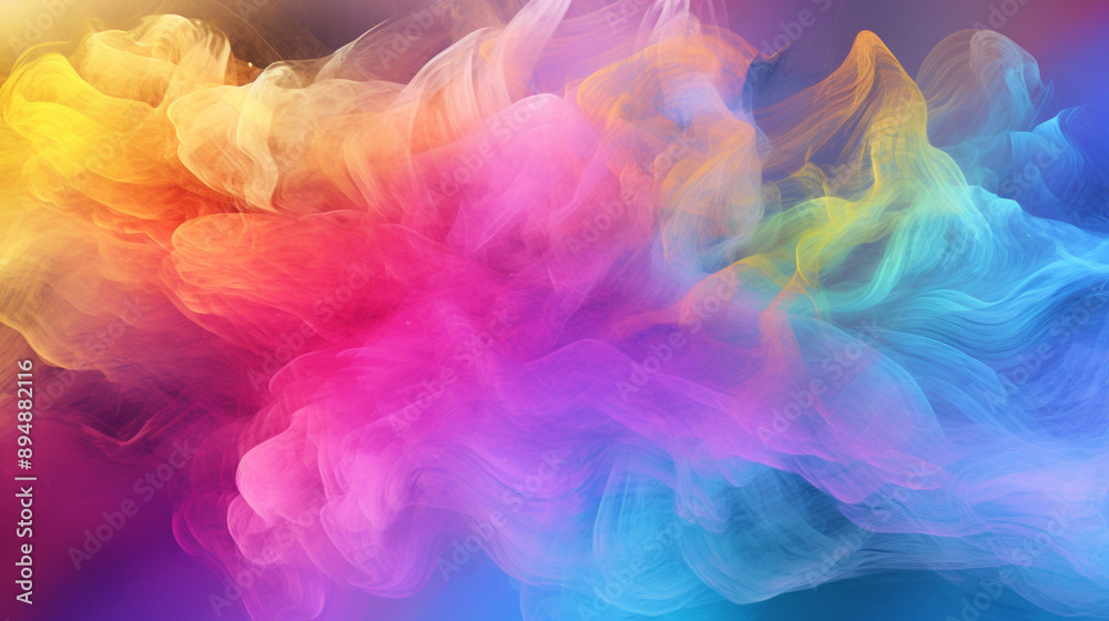rainbow smoke background