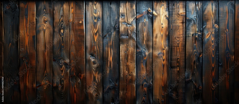 Fototapeta premium Dark Wooden Planks Texture