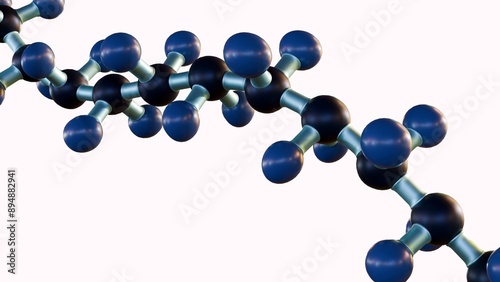 Konstfotografi A 3D rendering of a polymer chain