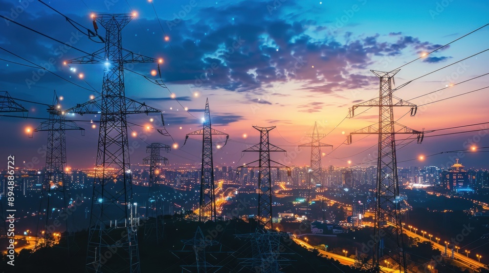 Generate a photo realistic image of urban smart energy systems managing power distribution and consumption efficiently; ensure the image is of high resolution for clear and detailed quality, Generate a photo realistic image of urban smart energy systems managing power distribution and consumption efficiently; ensure the image is of high resolution for clear and detailed quality,