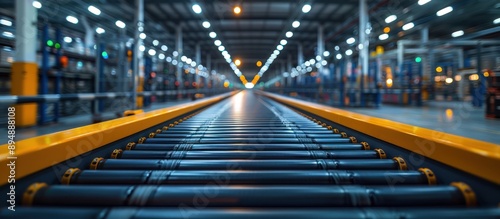 Conveyor Belt in a Modern Factory