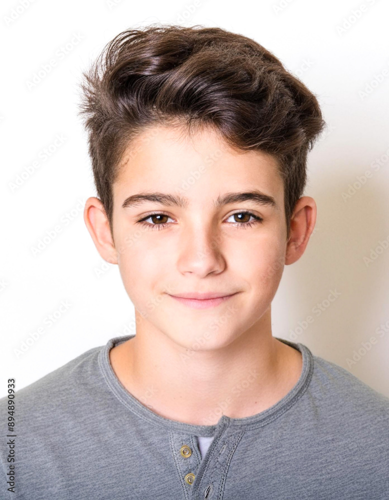 kid confident teenager boy smiling isolated on a white background kid confident teenager boy smiling isolated on a white background