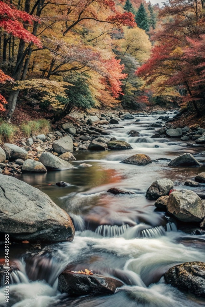 Fototapeta premium river in mountains