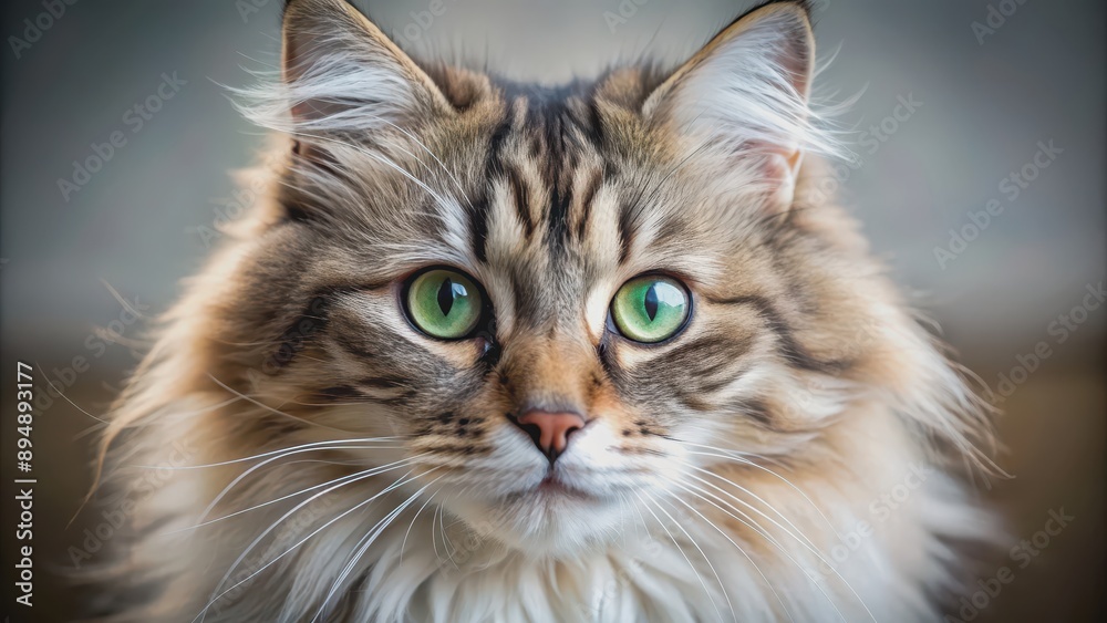 Close-up image of a fluffy cat with mesmerizing eyes, cat, feline, pet, whiskers, adorable, domestic, animal, furry, beautiful Close-up image of a fluffy cat with mesmerizing eyes, cat, feline, pet, whiskers, adorable, domestic, animal, furry, beautiful