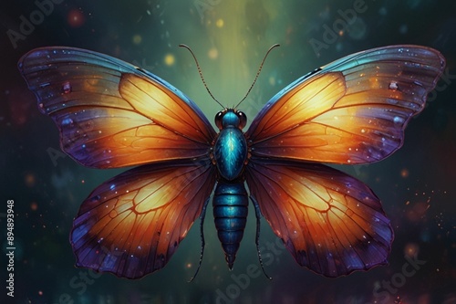 butterfly in the night