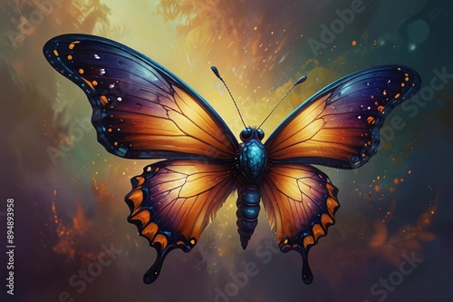 butterfly in the night