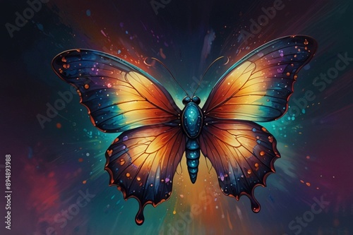 butterfly in the sky