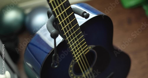 acoustic guitar close up