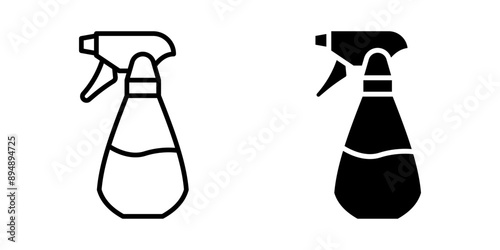 Spray icon set. cleaning spray Symbol. cleaning spray bottle sign. for mobile concept and web design. vector illustration on white background