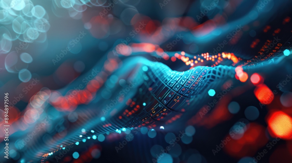 Stock price fluctuations and GDP correlations close up, economic indicators, futuristic, blend mode, financial news backdrop Stock price fluctuations and GDP correlations close up, economic indicators, futuristic, blend mode, financial news backdrop