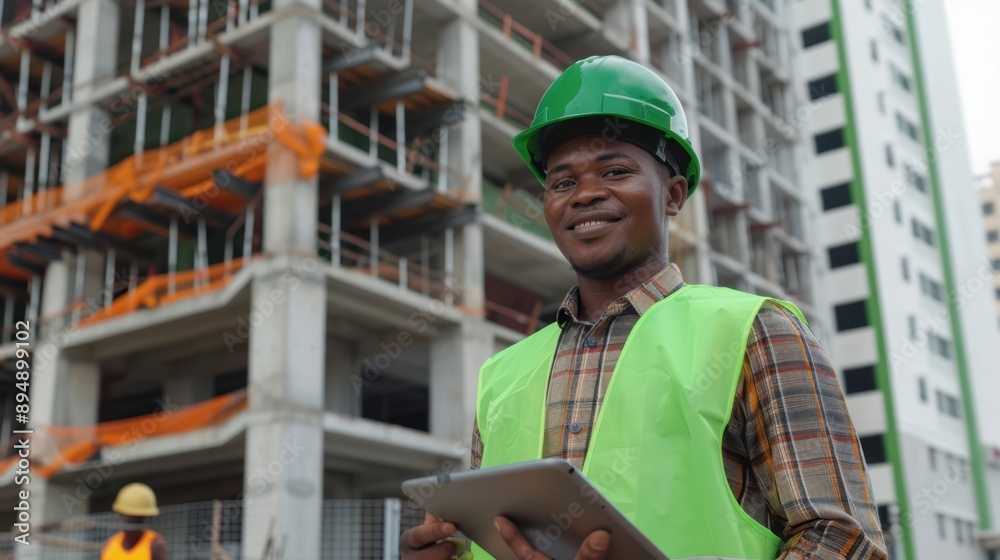 Engineer with Safety Gear Engineer with Safety Gear