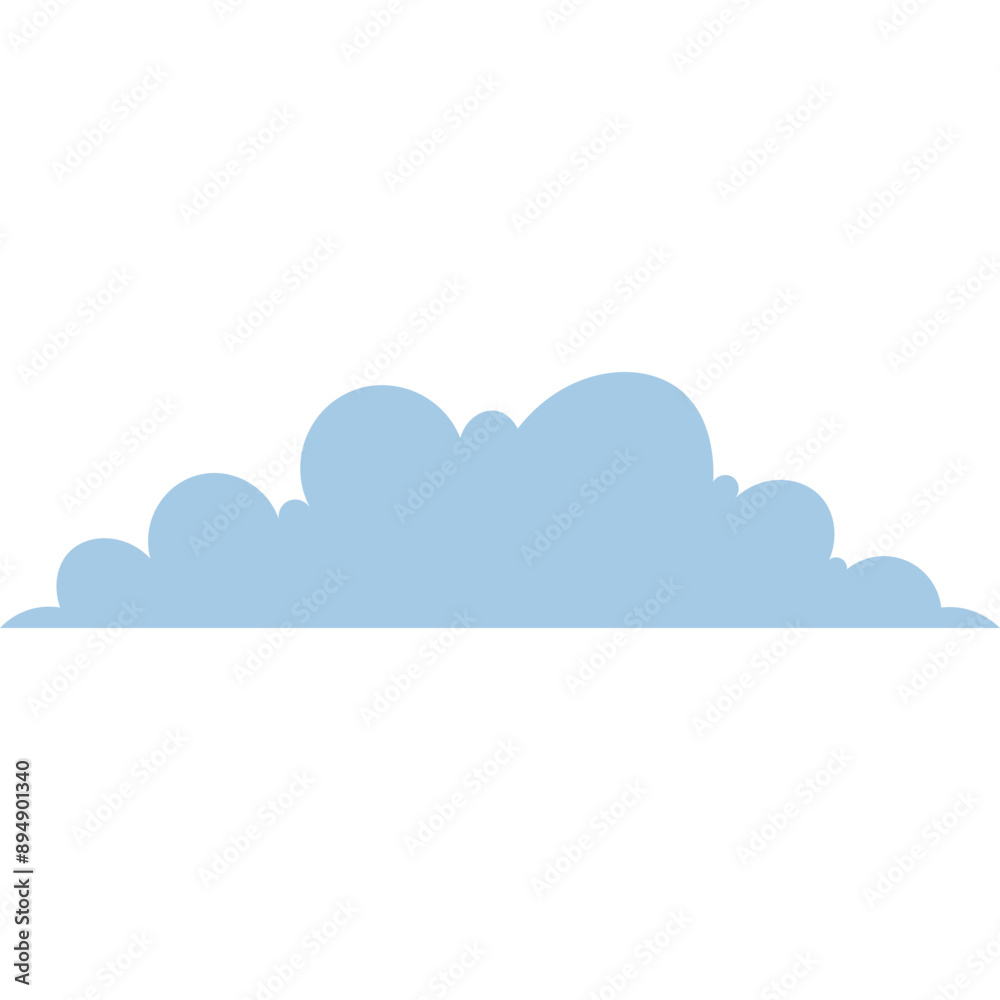 Blue Flat Cloud Blue Flat Cloud