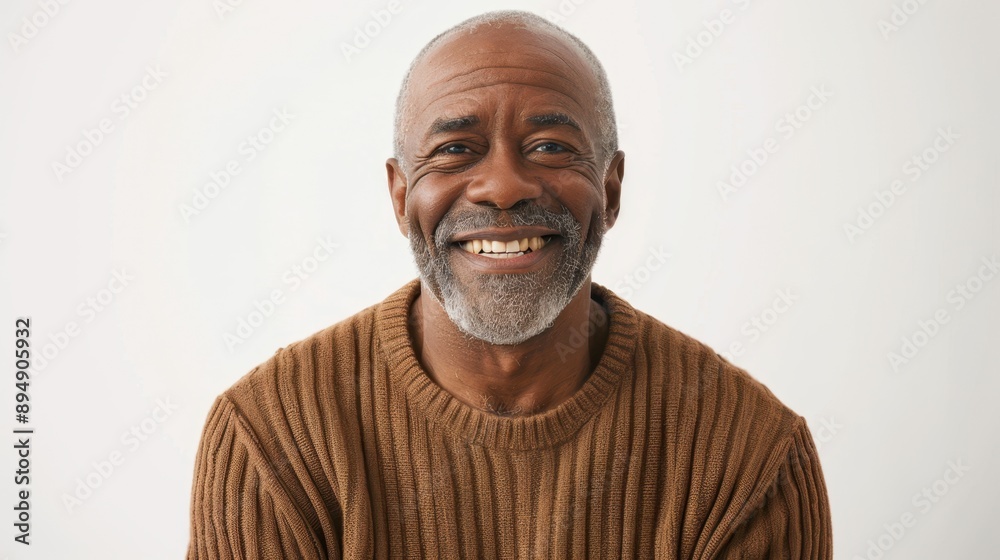 The smiling elderly man The smiling elderly man