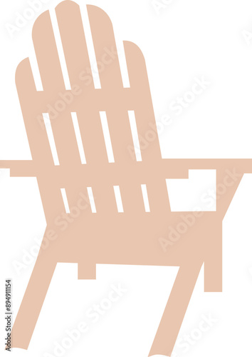 Summer Beach Chairs Graphic Logo