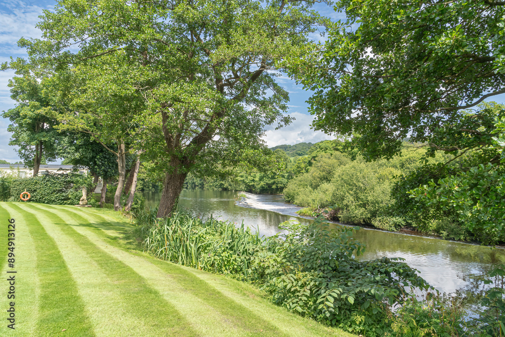 The River Wharf at Addingham in West Yorkshire The River Wharf at Addingham in West Yorkshire