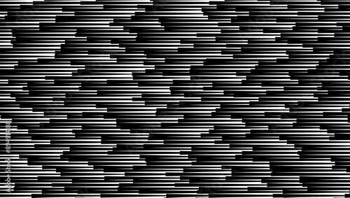 Black and white abstract motion pattern. Transition background effect. Vector Format Illustration 