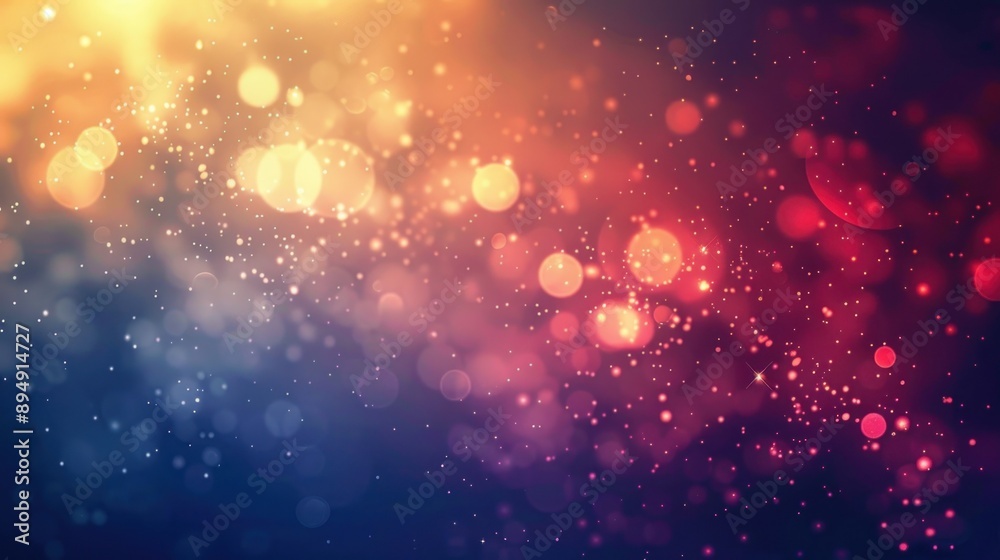 Abstract bokeh lights in red and blue hues, dreamy feel Abstract bokeh lights in red and blue hues, dreamy feel