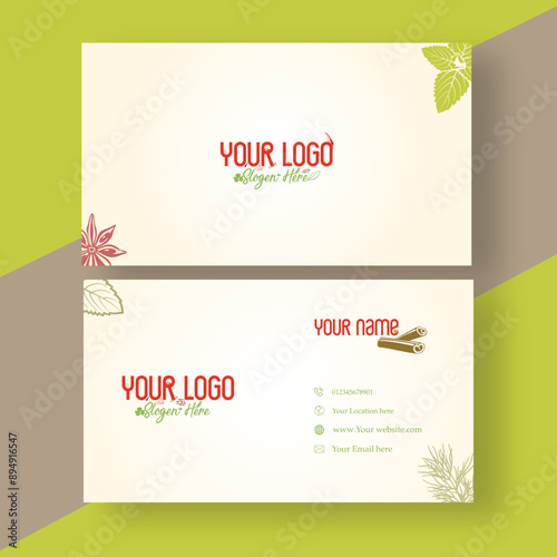 visiting card template.