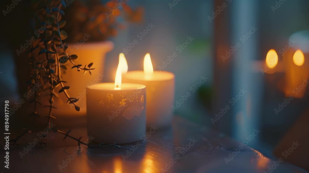 Soft ambient music plays in the background adding to the ambience of the space.