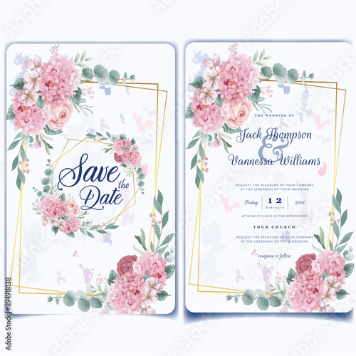 Wedding and template.
