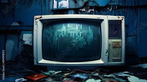 Seamless retro vhs scanlines or tv signal static noise overlay pattern television screen