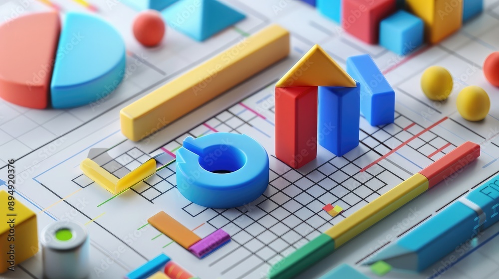 3D render of a math tutoring app with 3D graphs, educational aid, interactive mathematics education 3D render of a math tutoring app with 3D graphs, educational aid, interactive mathematics education