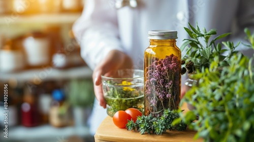 naturopathic doctor recommending natural remedies and lifestyle changes to improve a patient's overall health