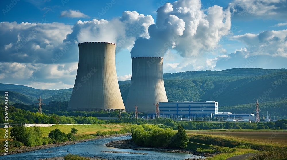 nuclear power plant with a containment building housing a nuclear reactor nuclear power plant with a containment building housing a nuclear reactor