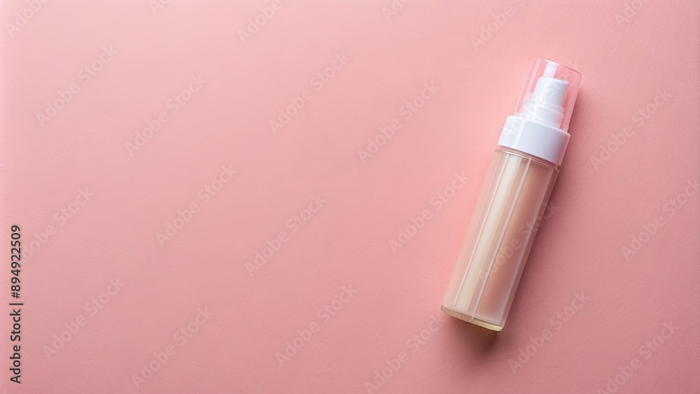 Eco-friendly highlighter with clear cap on soft pastel pink background , sustainable, stationary Eco-friendly highlighter with clear cap on soft pastel pink background , sustainable, stationary