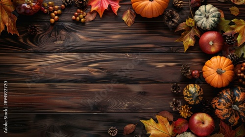 Happy Thanksgiving background illustration generated by ai